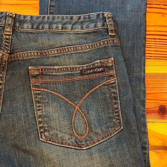 Calvin Klein Jeans Flare Leg Denim Jeans Size 12 - Picture 10 of 12